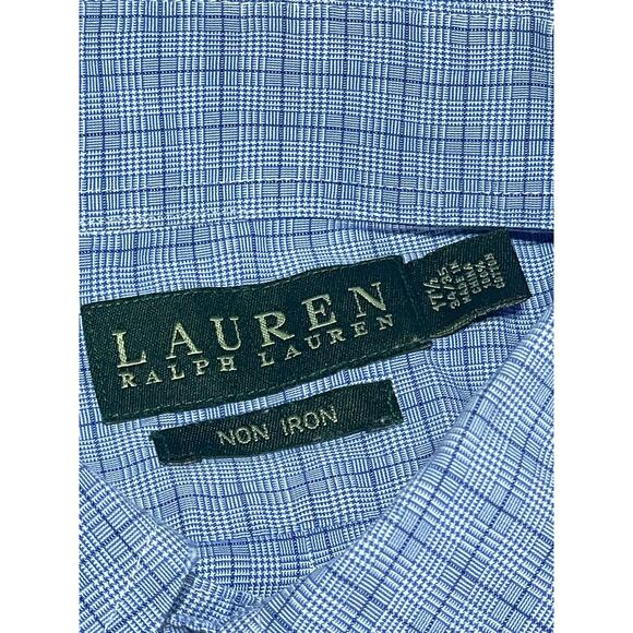 Lauren Ralph Lauren Men’s‎ Button Down Shirt Long Sleeve Blue Size 17.5 34/35 - Picture 4 of 6